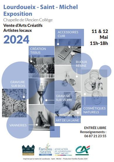 Exposition et vente d'Arts Créatifs d'Artistes locaux